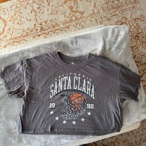 EUC Women’s Santa Clara Cropped Hollister T-Shirt Sz M